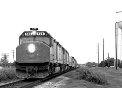 Northbound Amtrak, Norman, Oklahoma, 1973