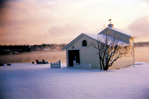 house lake snow ny sunrise holga upstateny playhouse fingerlake skaneateles