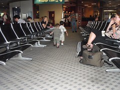 Toddlers on the loose at the airport 