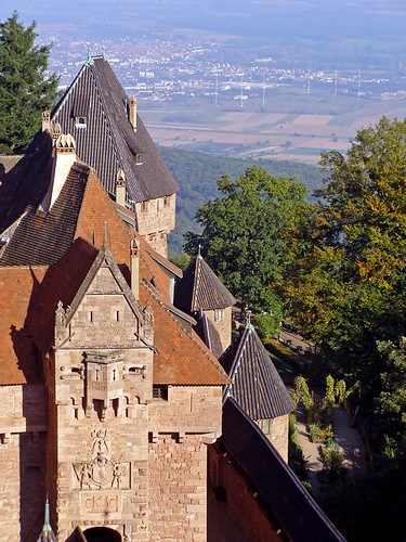 france castle photo rooftops lookdown alsace chateau schloss vosges hautkœnigsbourg orschwiller sogermanybasel2007
