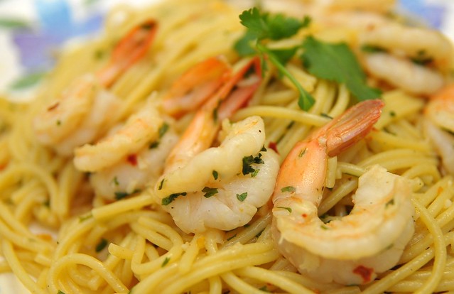 Stir Fried Shrimp Scampi Pasta | Flickr - Photo Sharing!