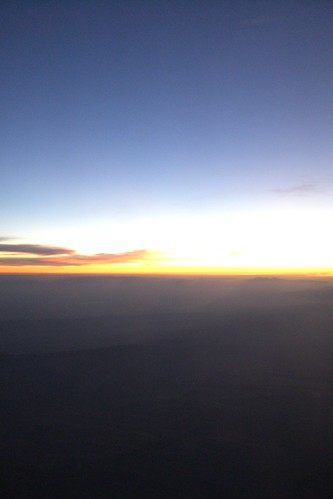 california ca santabarbara clouds sunrise inflight