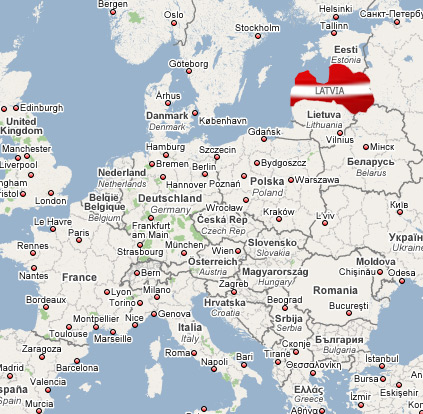 Latvia on map | Flickr - Photo Sharing!