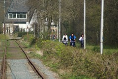 Fietsers op het Zwarte Pad in Amstelveen