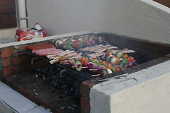the BBQ feast - Photo of Sigournais