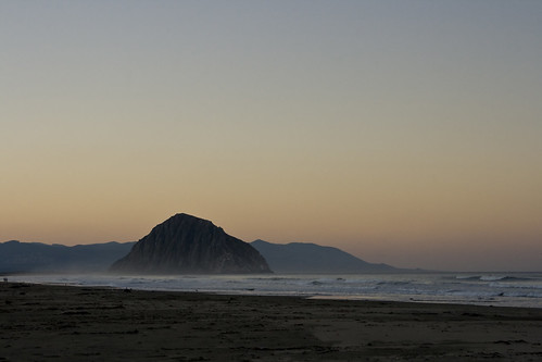 ocean california water sunrise morrobay morrorock