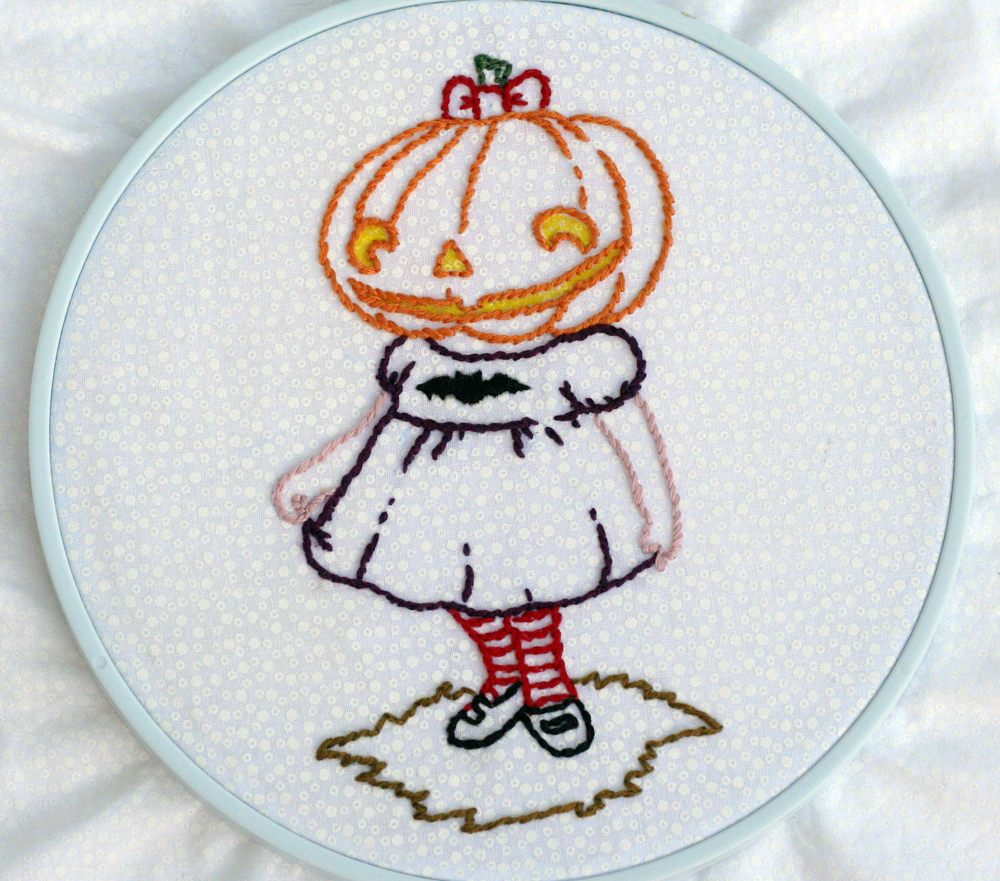 Creepy Pumpkin Girl: Finished!