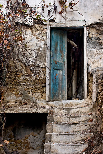 door blue topf25 stairs 500v20f decay urbandecay greece crete canonef35mmf2 derelict decayed bluedoor heraklion canoneos400d 30faves30comments300views