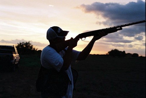 sunset rifle hunting