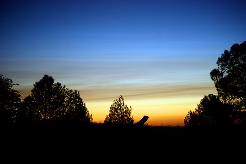 california blue trees sunset orange yellow clouds landscape evening dusk goodnight vista americanwest fairplay layered ★★★★★