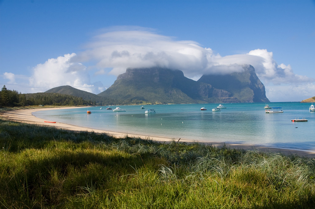 View of Mt Gower Lagoon Beach on Lord Howe Island, image sydneydawg2006, flickr CC