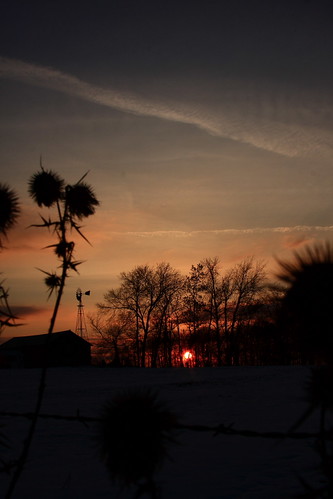 winter sunset sun nature wisconsin canon fabulous kartpostal