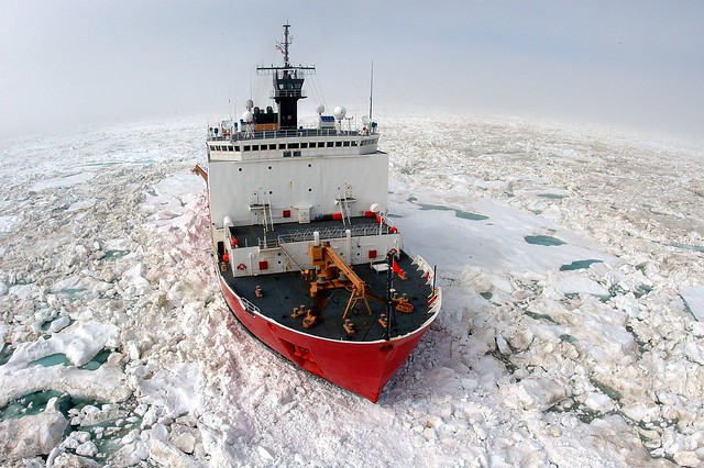 photo of coast guard in Arctic 