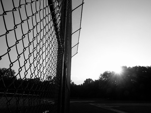 sunset blackandwhite bw fence