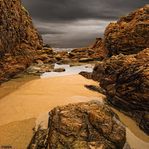 sea seascape beach nature water landscape grey sand nikon coruña stones galicia laxe d40x caese