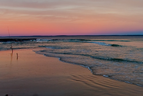 ocean sunset sea seascape beach sunrise bay sand australia nsw newsouthwales southcoast oceanview jervis jervisbay beachside vincentia