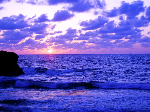 sunset sea alexandria clouds mediterranean egypt