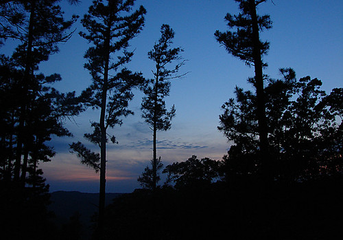 blue trees sky mountains silhouette evening jasper dusk deer arkansas ozarks newtoncounty deerlodge ibeauty