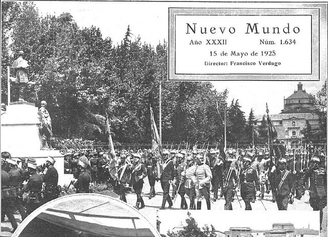 Alfonso XIII en la inauguración del monumento al Comandante Villamartín en Toledo (mayo de 1925)
