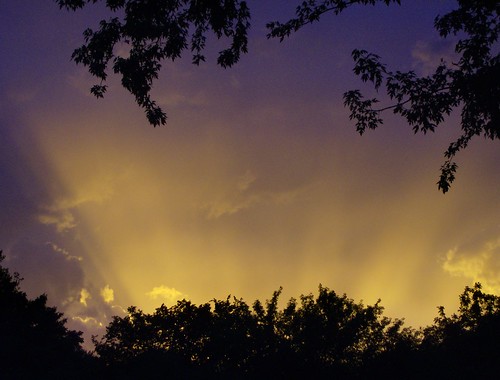 sunset storm clouds iowa dubuque