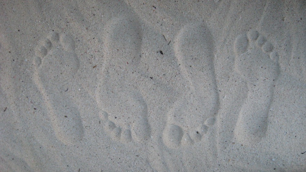 piedi nella sabbia