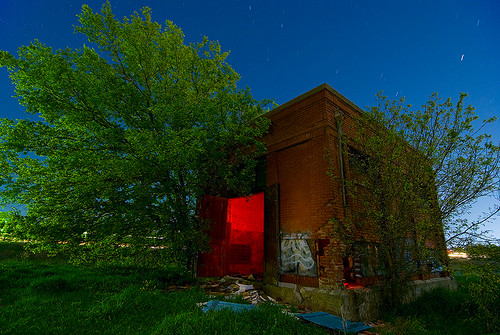 abandoned night lawrence texas