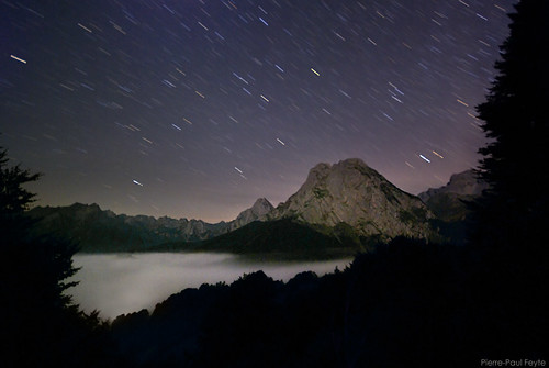 mountain night pentax nuit nocturne pyrenees k10 startrails pyrénées lescun billare cirquedelescun filédétoiles