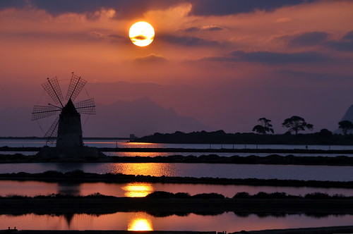 sunset windmill tramonto saline mulino marsala marettimo naturepoetry