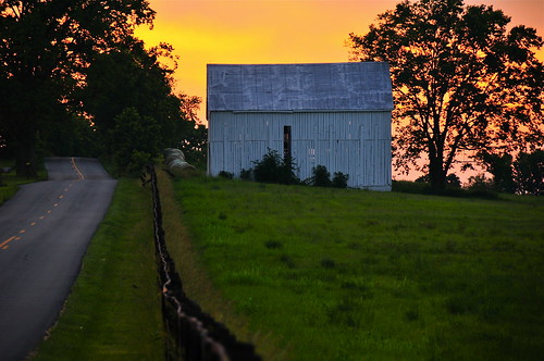 sunset orange barn rural nikon bluegrass farm kentucky d300 18200vr woodfordcounty pflandscape pfcountryliving pfcover