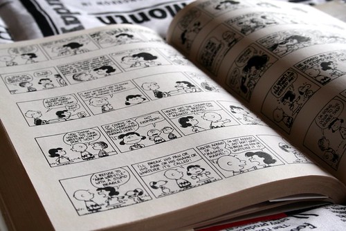 Snoopy's comic strips book!