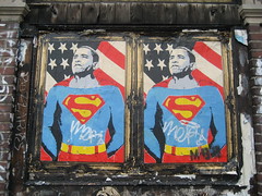 Barack Obama as Superman Paste-Up by Mr. Brainwash
