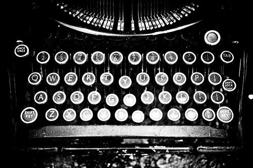 Typewriter B/W....now write the story.