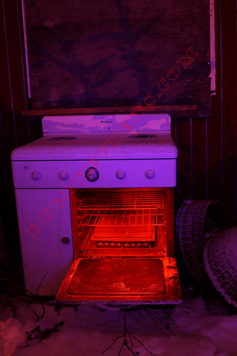 longexposure shadow red snow lightpainting abandoned alaska night junk streetlight purple oven antique 2008 bugeyeviewsphotography