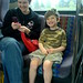 rachel and nick on the bus to the airport terminal   DSC01566