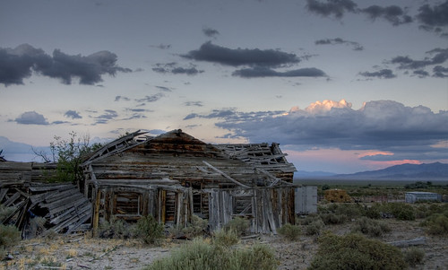 ranch sunset house baker decay nevada worn wildwest