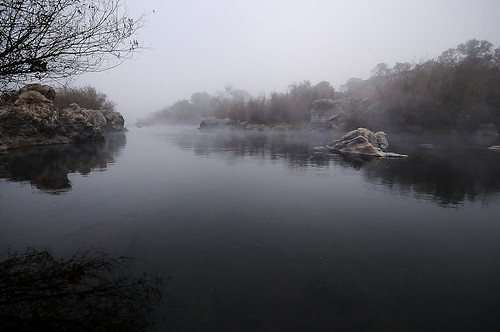 nature water misty fog river landscape nikon gray d300 knightsferry keithwerner