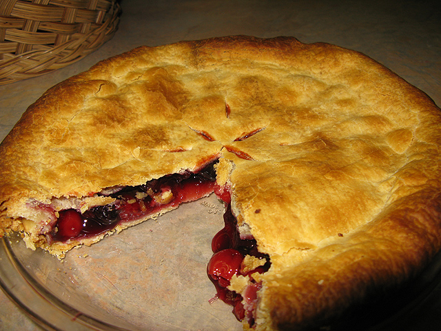 Cherry Blueberry Pie