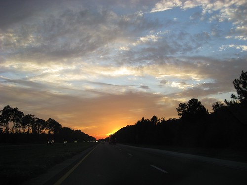 sunset sky highway driving jacksonville i10 westward throughglass naturesfinest 58232mm