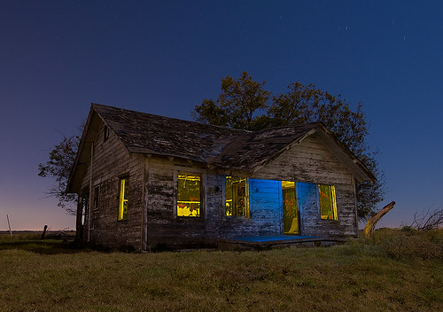 abandoned night farmhouse texas parker