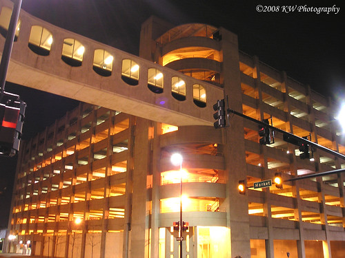architecture parkinggarage kansas nightview wichita innes