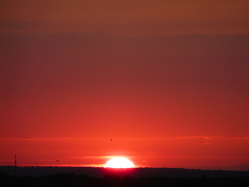 sunset západslunce pardubice koleje upce