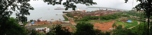 panorama india landscape dock harbour goa shipyard vasco mpt marmagao murmugao