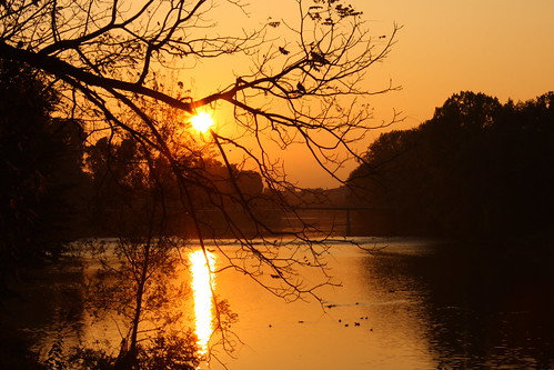 sunrise river torino tramonto fiume po turin ario gaviore