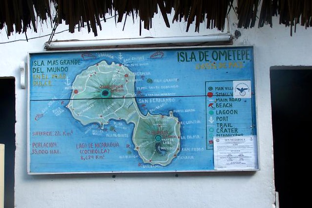 Mapa Ometepe | Mapa de la Isla de Ometepe, Nicaragua. Lo tie… | Flickr ...