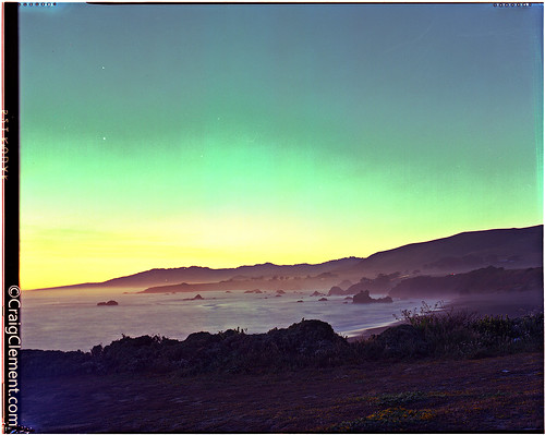 california camera sunset film beach coast view kodak sonoma large 4x5 format expired portuguese calumet prn pro100
