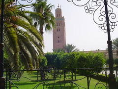 Koutoubia mosque and garden