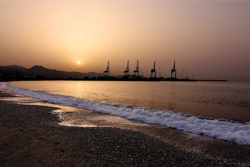 españa sunrise puerto amanecer malaga huelin mediterráneo onde gruas inspiredbylove 5814 elitephotography landscapesdreams playasanandres quinoal