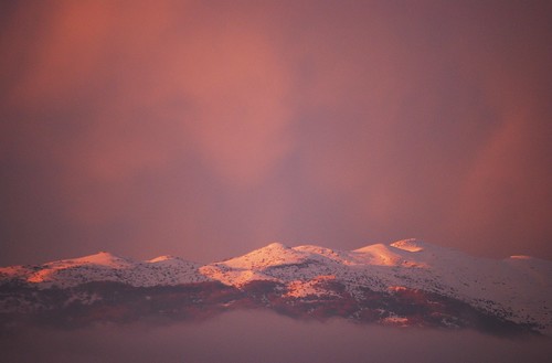 winter sunset mountain snow tramonto neve monte montagna baldo
