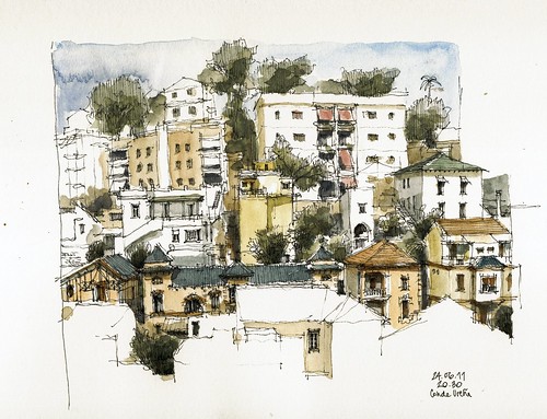 urban architecture sketch spain view drawing andalucia dibujo malaga málaga urbansketchers
