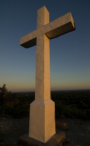 sunset sky orange kreuzberg texas view cross overlook fredericksburg hilltop fredericksburgtexas